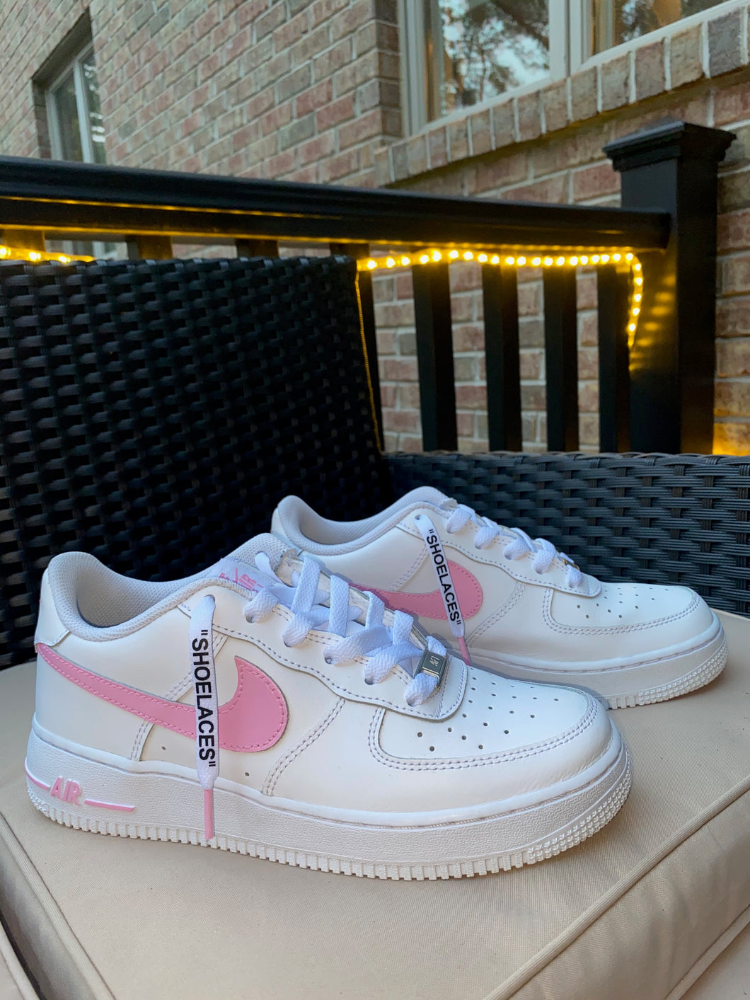 Air Force 1 with Off White Shoelaces